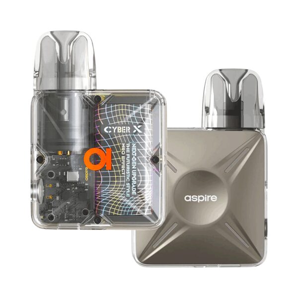 Uygun fiyatlı Aspire Cyber X Pod Mod, kompakt yapısı ve güçlü piliyle uzun süreli salt nikotin kullanımı sunar.