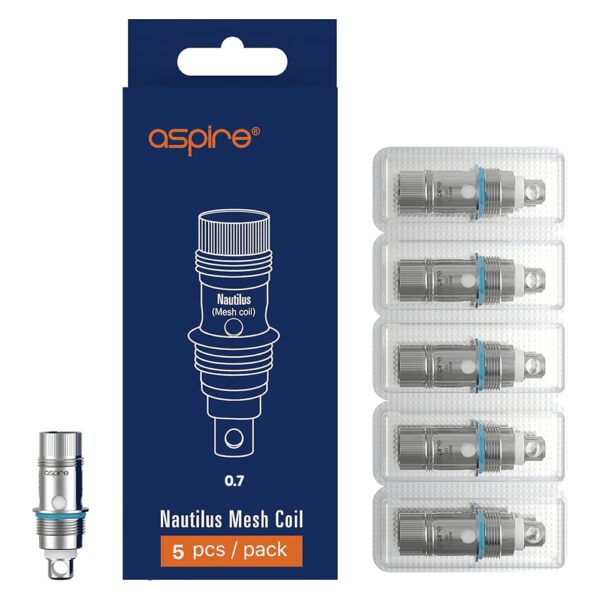 Aspire Nautilus Coil ile üstün lezzet ve güvenilir buhar performansı sunan uygun fiyatlı salt nikotin direnci.