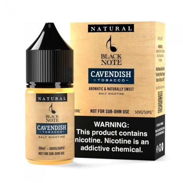 Black Note Cavendish salt likit, yoğun tütün aroması ve uygun fiyatıyla dengeli içim sağlar.