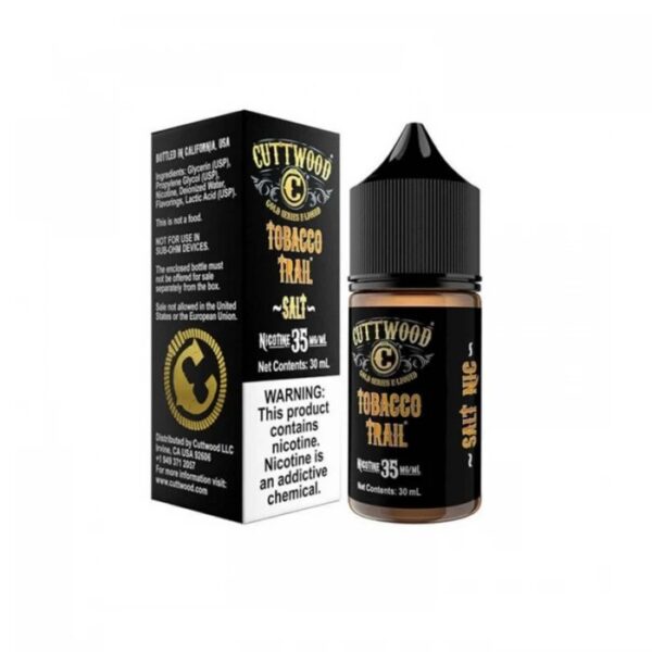 Cuttwood Tobacco Trail Salt Likit, premium kalite ve uygun fiyat ile yoğun aromalı salt nikotin keyfi sunar.