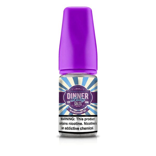 Uygun fiyatlı Dinner Lady Blackcurrant Ice salt nikotin likiti, ferahlatıcı nane ile zengin kuşüzümü lezzetini birleştirir.