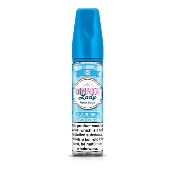Dinner Lady Blue Menthol Likit, ferah mentol serinliği ve dengeli aromasıyla uygun fiyatlı bir salt nikotin seçeneğidir.