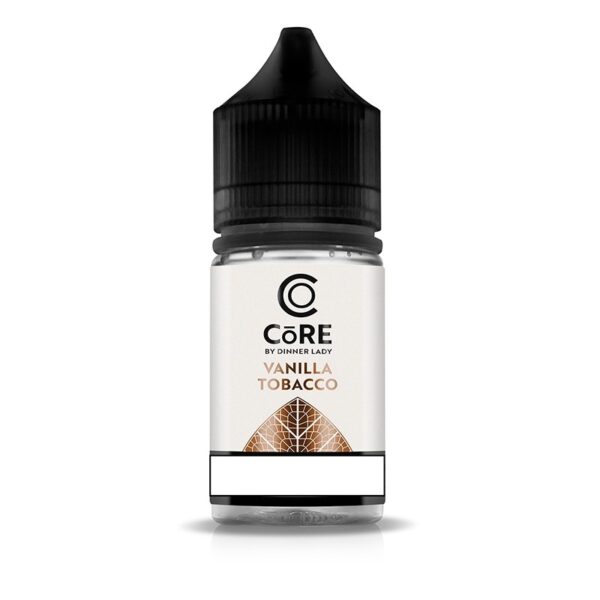 Uygun fiyatlı Dinner Lady Core Vanilla Tobacco salt nikotin likiti, pod cihazlarda yoğun buhar ve dengeli vanilya tütün lezzeti sunar.