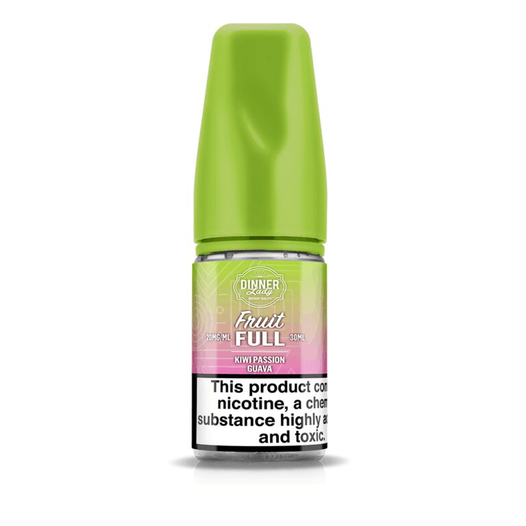 Uygun fiyatlı taze kivi, çarkıfelek ve guava aromalı salt nikotin likit ile ferahlatıcı bir deneyim.