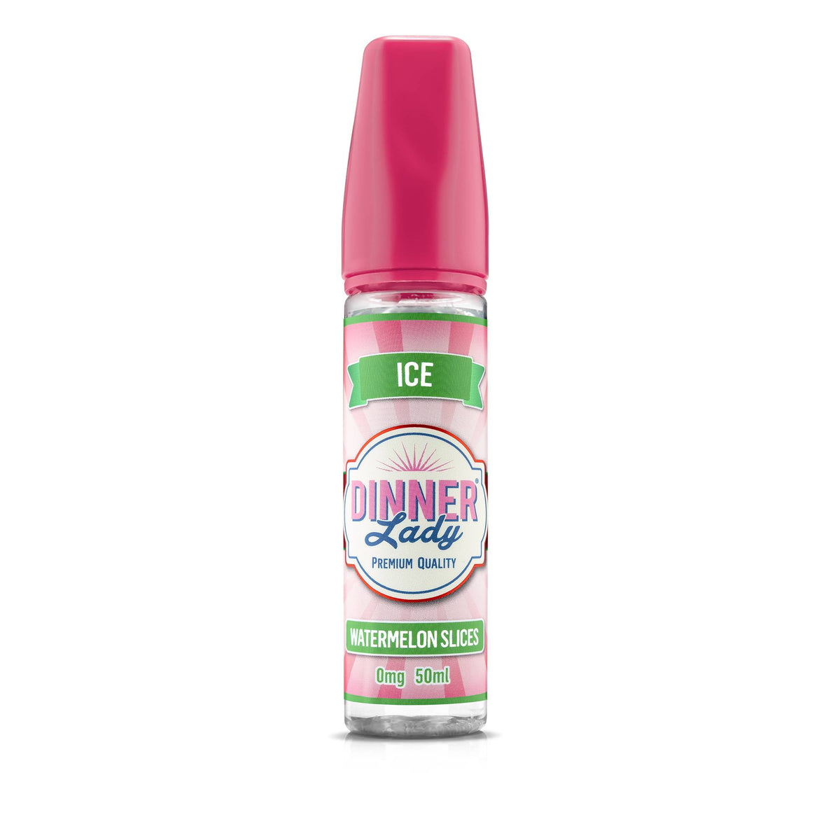 Dinner Lady Ice Watermelon Slices Likit Ferah karpuz lezzetini serinletici buz etkisiyle sunan Dinner Lady Ice Watermelon Slices salt nikotin likiti uygun fiyatıyla keyfinizi katlıyor.