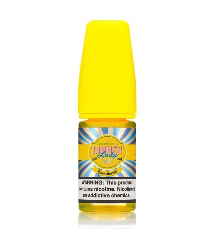 Dinner Lady Lemon Sherbets Ice Salt Likit 30ml Ferah limon şerbeti tadını buz serinliğiyle buluşturan uygun fiyatlı salt nikotin likiti.