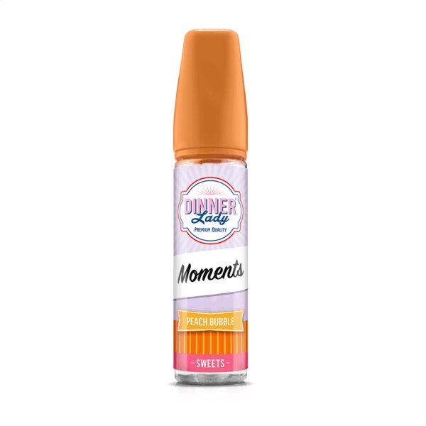 Uygun fiyatlı Dinner Lady Peach Bubble Likit, ferah şeftali ve tatlı sakız aromalarıyla salt nikotin keyfi sunar.