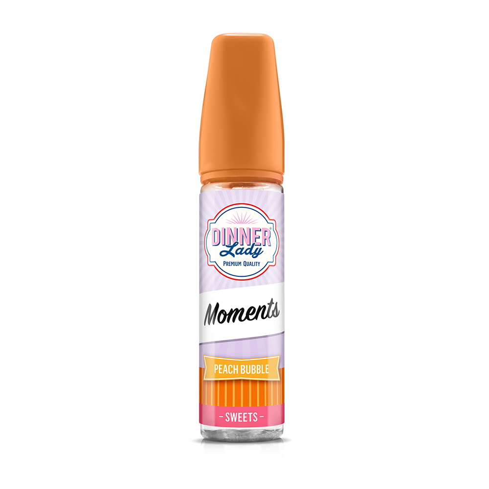 Dinner Lady Peach Bubble Likit Uygun fiyatlı Dinner Lady Peach Bubble Likit, ferah şeftali ve tatlı sakız aromalarıyla salt nikotin keyfi sunar.