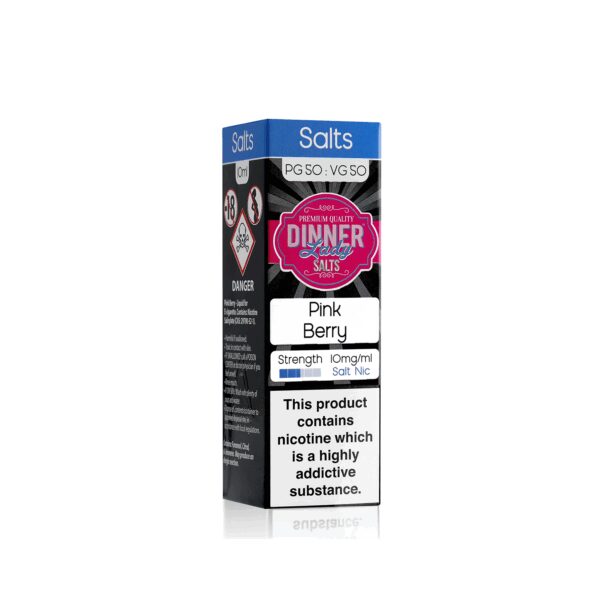 Taze pembe meyve lezzeti sunan uygun fiyatlı Dinner Lady Pink Berry 30ML salt nikotin pod likiti.