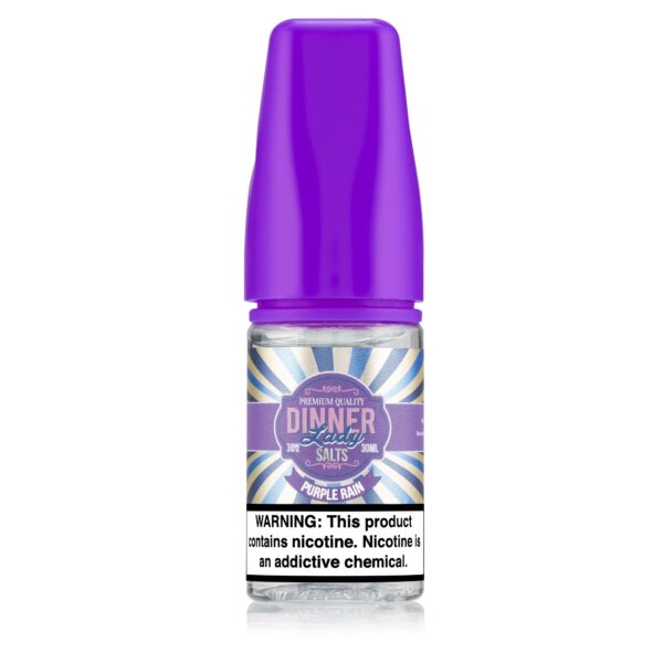 Uygun fiyatlı Dinner Lady Purple Rain salt likit, üzüm ve meyve notalarıyla yüksek doyum sunar.