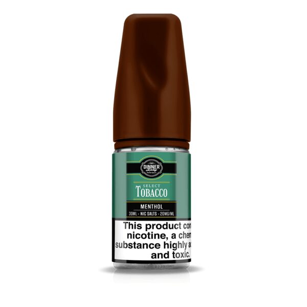 Tütün ve naneyi birleştiren Dinner Lady Select Tobacco Menthol, yoğun buhar ve yumuşak içim sunan uygun fiyatlı bir salt nikotin sıvısıdır.