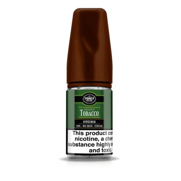 Klasik tütün tadını yoğun salt nikotin ile sunan Dinner Lady Select Tobacco Virginia, uygun fiyatlı premium likit seçeneğidir.