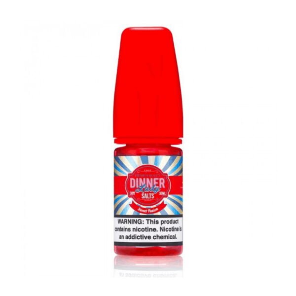 Uygun fiyatlı Dinner Lady Sweet Fusion 30ml, yoğun meyve aromalarıyla hızlı tatmin sağlayan premium salt likit.