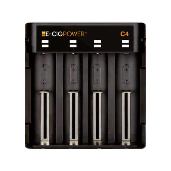 E-Cig Power C4 ile dört salt nikotin pilinizi aynı anda hızlıca şarj edin, uygun fiyatlı ve taşınabilir.