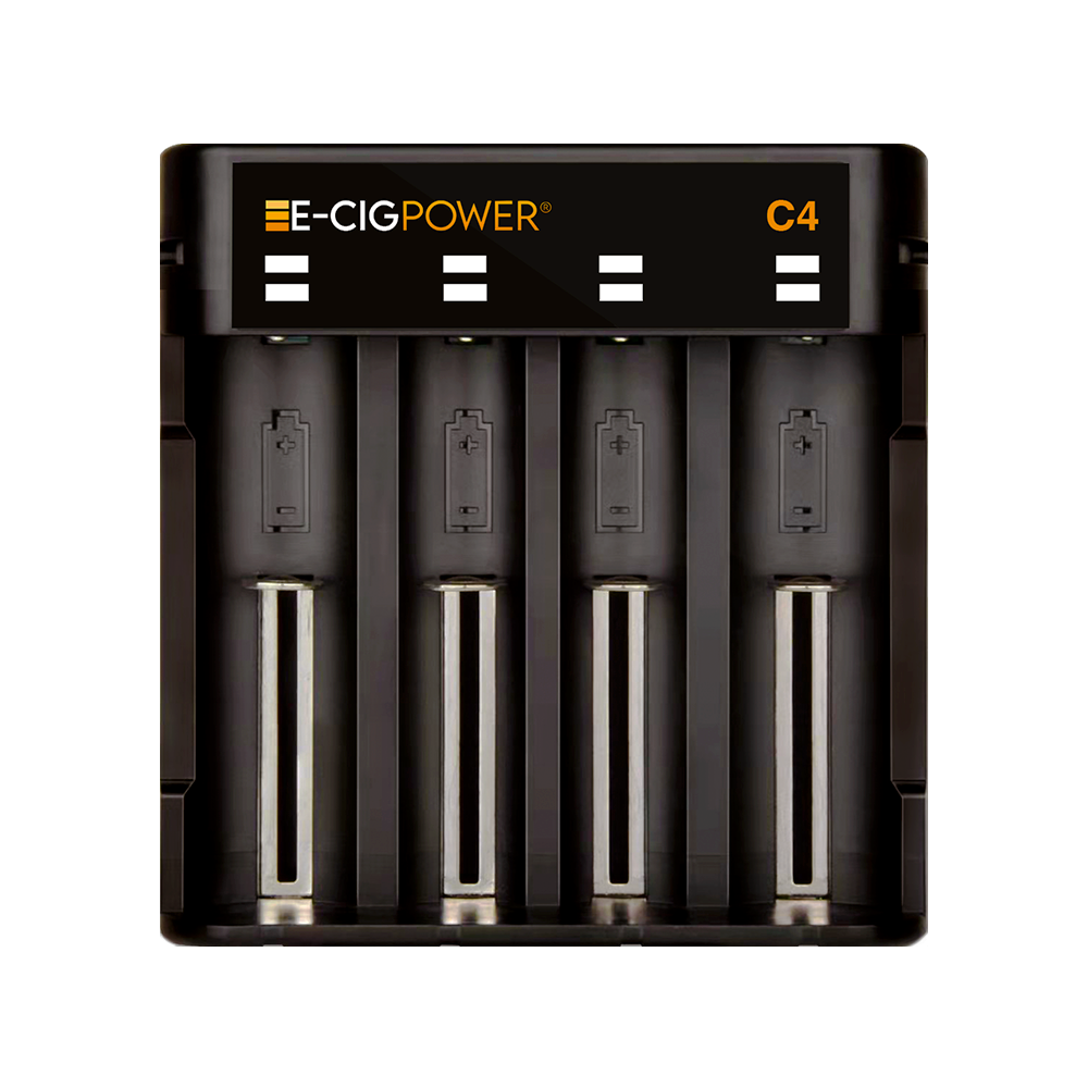 E-Cig Power C4 E-Cig Power C4 ile dört salt nikotin pilinizi aynı anda hızlıca şarj edin, uygun fiyatlı ve taşınabilir.
