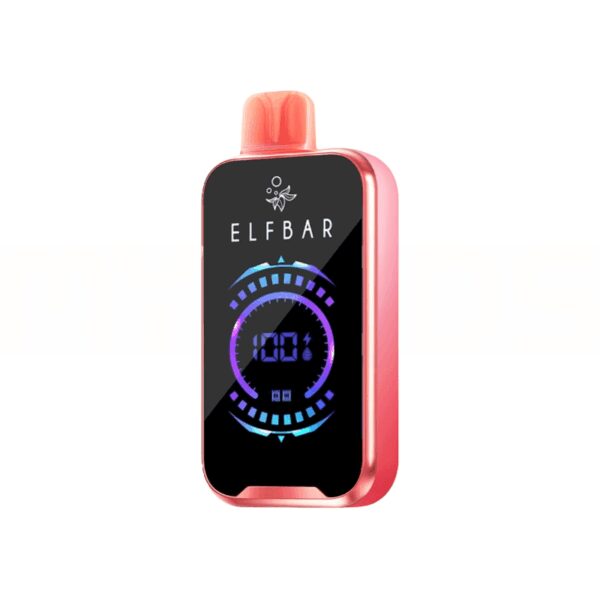 Uygun fiyatlı Elf Bar Raya D2, 20000 pufluk sulu karpuz ve sakız aromalı kullan-at vape.