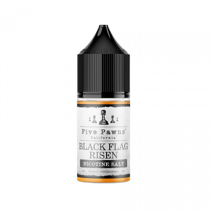 Five Pawns Black Flag Salt Likit 30ml Five Pawns Black Flag Risen Salt Likit 30ml, zengin tütün ve kahve notalarıyla uygun fiyatlı bir salt nikotin deneyimi sunar.
