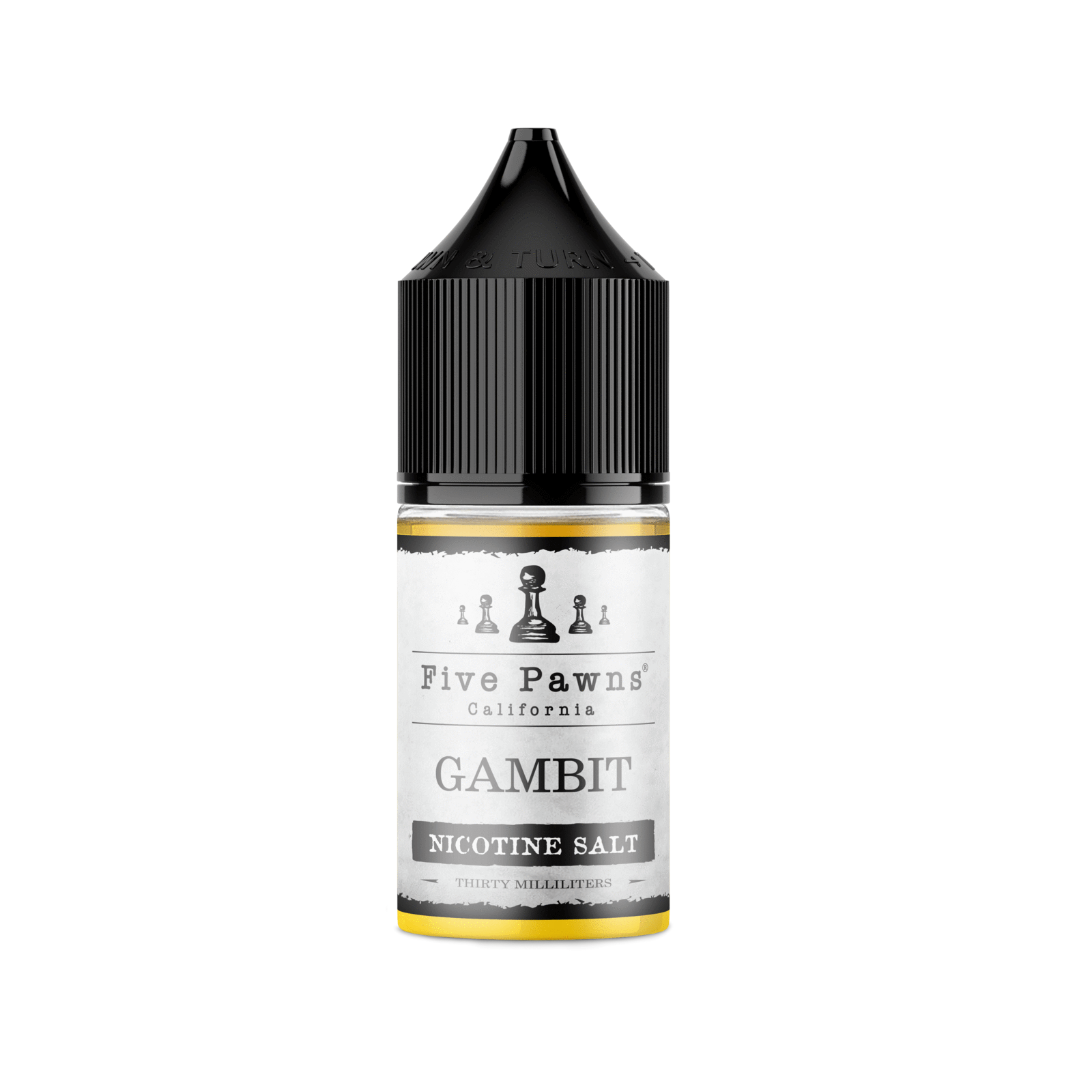 Five Pawns Gambit 30ml Salt Likit Five Pawns Gambit 30ml, tütün ve karamel notalarıyla uygun fiyatlı salt nikotin deneyimi sunar.