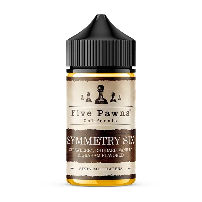 Five Pawns Symmetry Six Premium E-likit Five Pawns Symmetry Six salt nikotin likiti, dengeli aroması ve uygun fiyatıyla üstün buhar keyfi sunar.