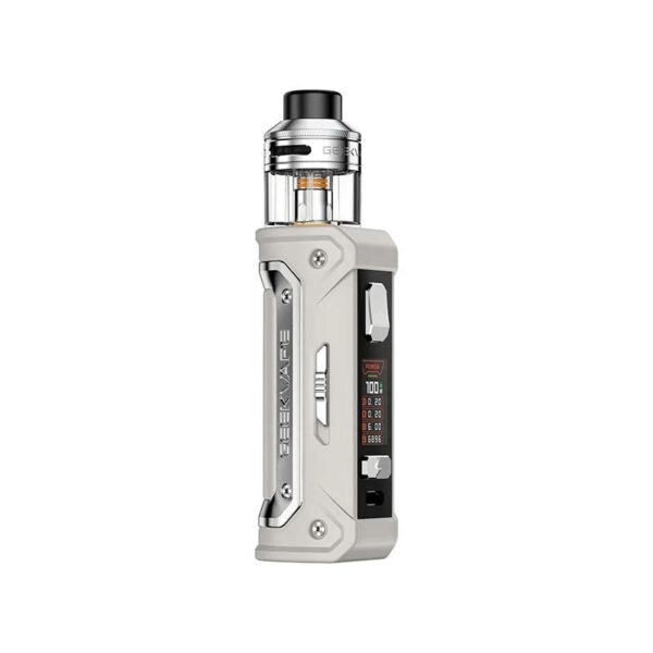 Uygun fiyatlı Geekvape Aegis Eteno E100 Kit, 100W güç ve IP68 dayanıklılıkla salt nikotin keyfi sunar.
