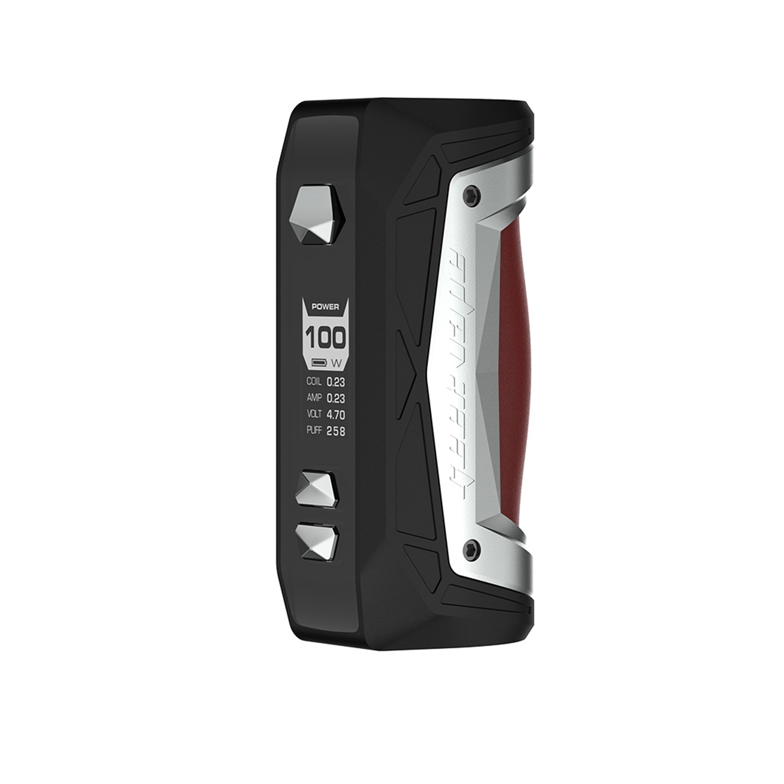 Geekvape Aegis Max Mod Dayanıklı Geekvape Aegis Max Mod, 100W güç ve dayanıklılık sunan uygun fiyatlı bir salt nikotin cihazıdır.