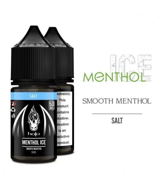 Halo Menthol Ice Salt Likit 30ml Uygun fiyatlı Halo Menthol Ice 30ml, pod cihazlarda yoğun mentol serinliği ve güçlü salt nikotin sunar.