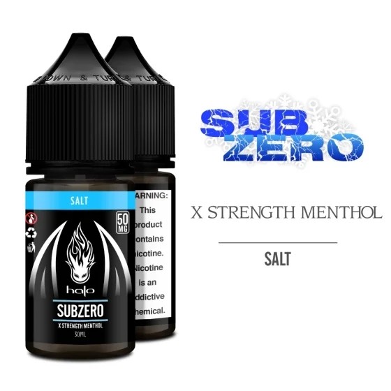 Uygun fiyatlı Halo Salt SubZero likit, pod sistemlerde yoğun buhar ve ferahlatıcı salt nikotin lezzeti sunar.