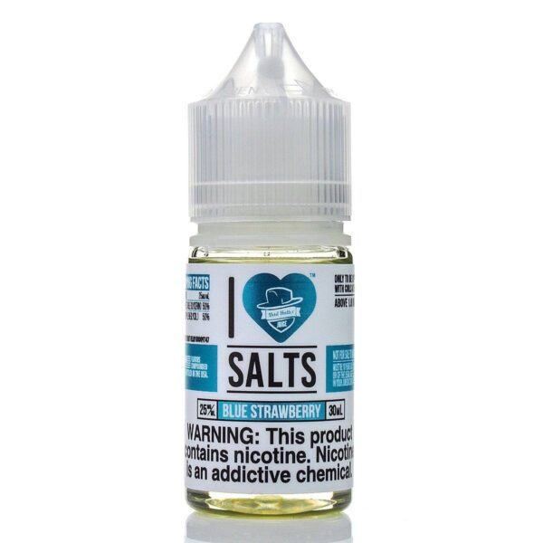 Mavi yaban mersini ve çileğin ferah karışımını sunan uygun fiyatlı salt likit.