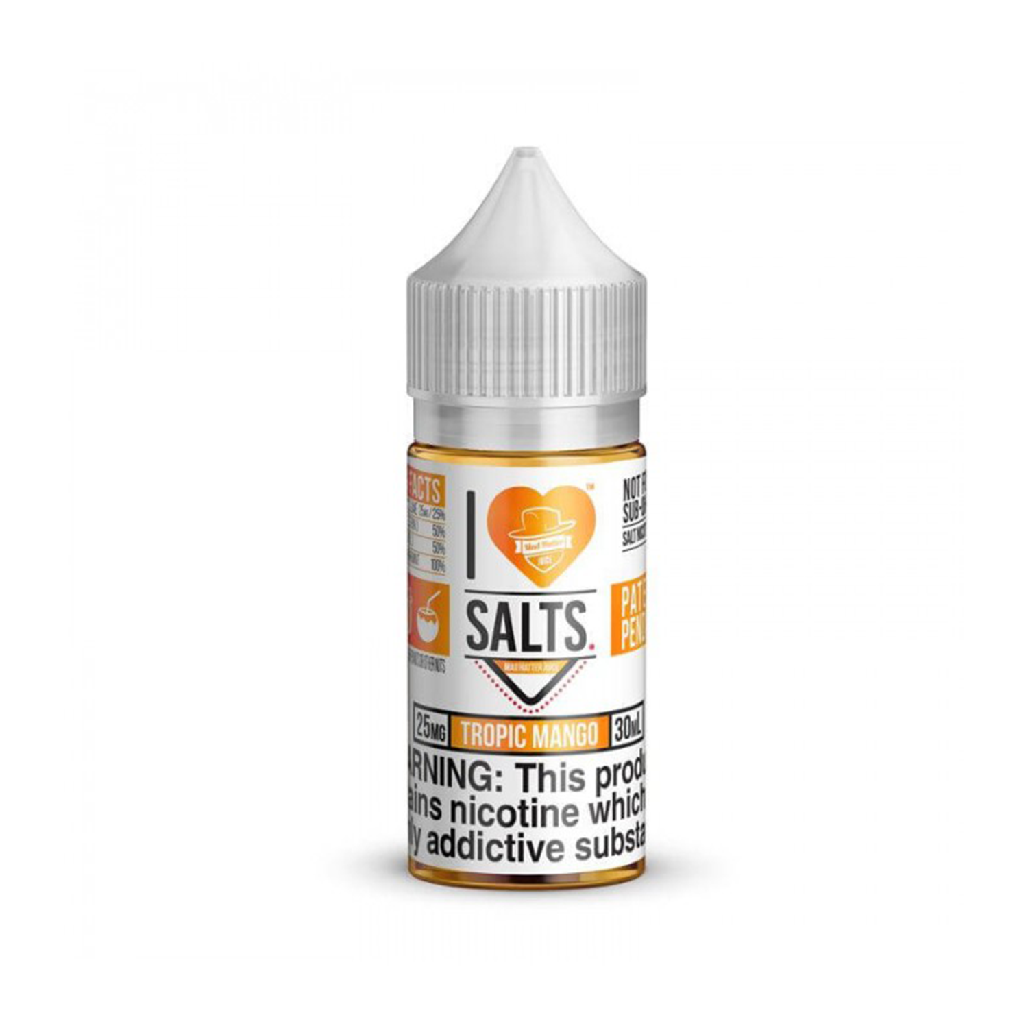 I Love Salts Tropic Mango 30ml Yoğun taze mango aromasıyla uygun fiyatlı salt nikotin deneyimi sunar.