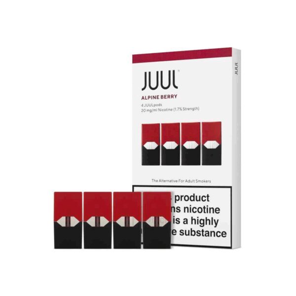 Uygun fiyatlı Juul uyumlu Alpine Berry e-pod, ferah orman meyveleri aroması ve %1.8 salt nikotin ile yoğun buhar keyfi sunar.