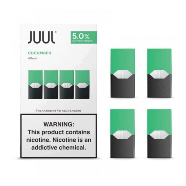 Ferahlatıcı salatalık aromalı Juul Cucumber %5, uygun fiyatlı ve yüksek performanslı salt nikotin kartuşudur.