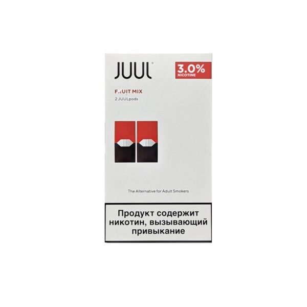 Uygun fiyatlı ferah meyve karışımı ve yüksek kaliteli salt nikotin içeren Juul Fruit Mix %3 likit.