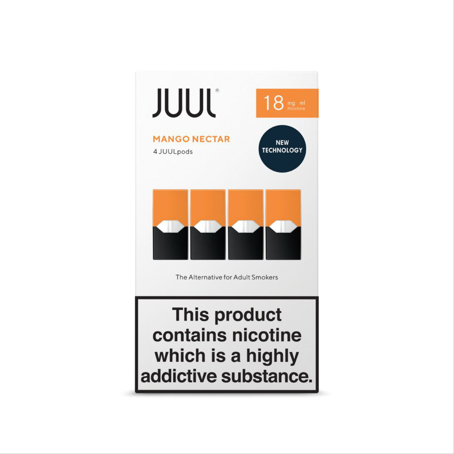 Juul Mango 18mg/ml Yoğun Aroma Uygun fiyatlı Juul Mango 18 mg/ml, zengin mango tadı ve dengeli salt nikotin yapısıyla hemen kullanıma hazır kartuş sistemidir.