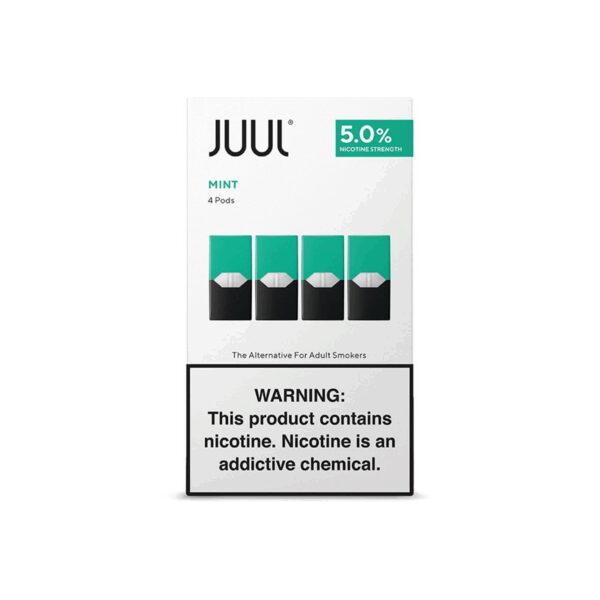 Uygun fiyatlı Juul Mint 5% pod ile ferah nane lezzeti ve yüksek salt nikotin buhar keyfi.