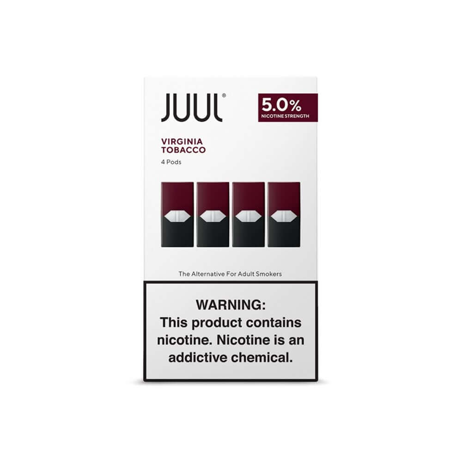 Juul Virginia Tobacco 5% Tütün Juul Virginia Tobacco 5% ile klasik tütün tadını uygun fiyata ve yüksek kaliteli salt nikotinle deneyimleyin.