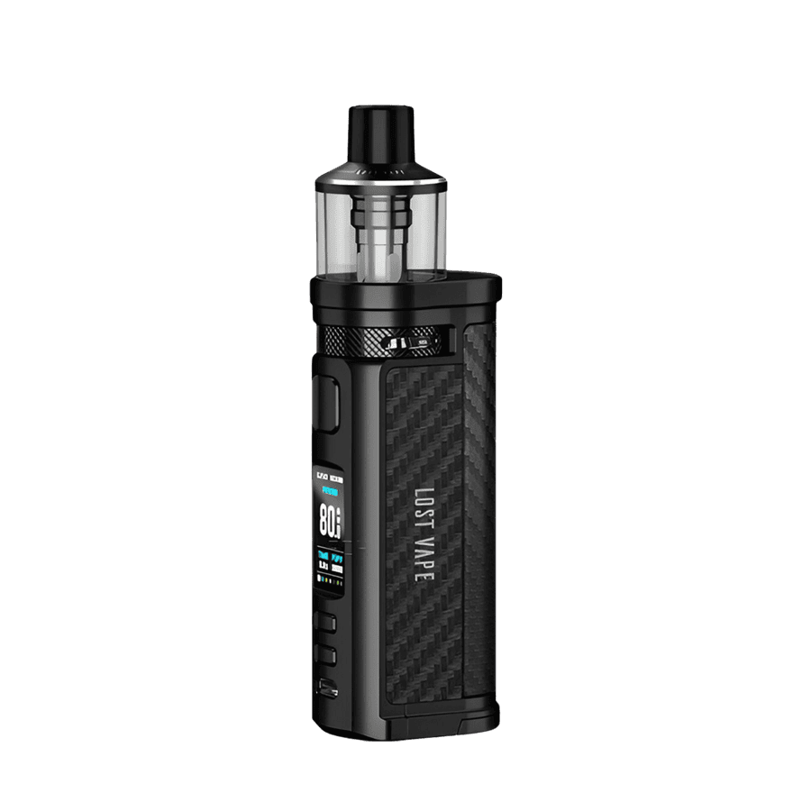 Lost Vape Centaurus Q80 Kit 80W 80W güç ve Type-C hızlı şarj sunan taşınabilir, sızdırmaz tasarımlı uygun fiyatlı salt nikotin başlangıç kiti.