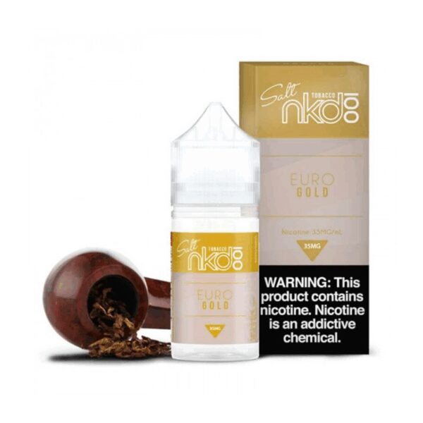 Naked Euro Gold 30ml premium salt likit, yoğun aroma ve pürüzsüz buhar keyfi için uygun fiyatlı bir seçenek sunar.