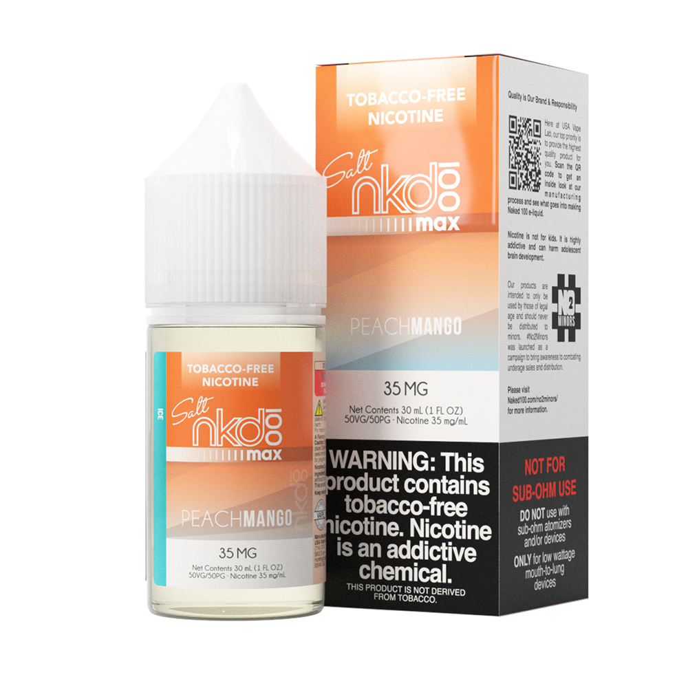 Naked Peach Mango Ice Likit Uygun fiyatlı Naked Peach Mango Ice, şeftali mango aroması ve buz serinliğiyle yüksek kaliteli salt nikotin sıvısıdır.