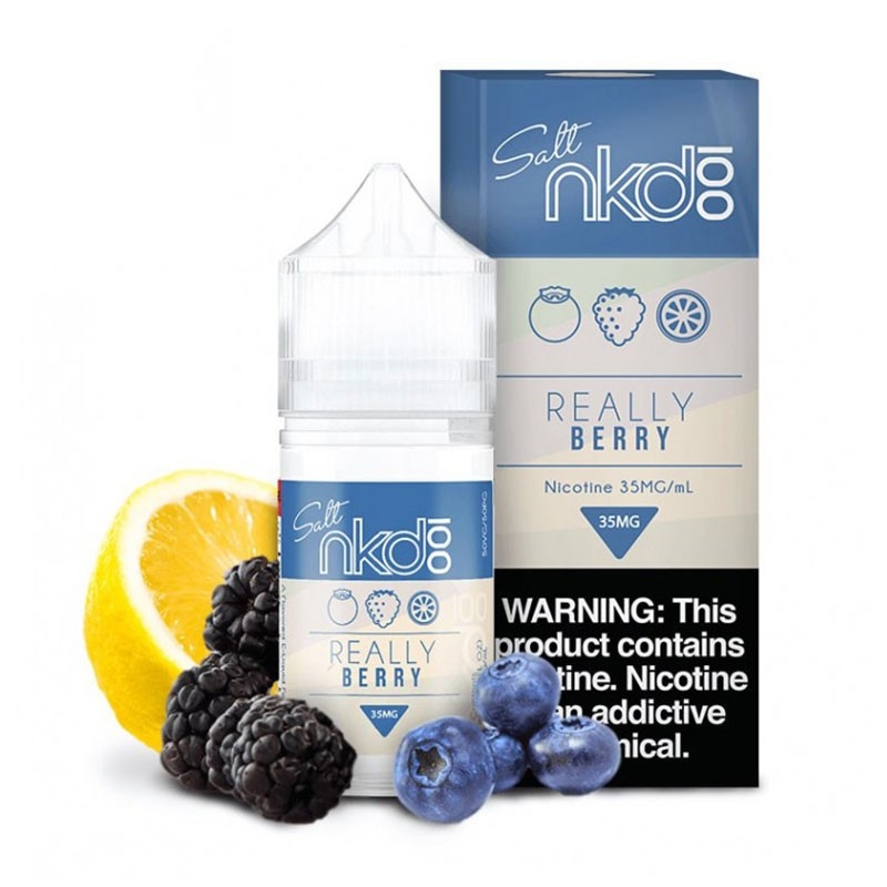 Naked Really Berry Salt Likit Gerçek meyve lezzetleriyle hazırlanan Naked Really Berry salt likit, uygun fiyatıyla yoğun buhar ve hızlı nikotin keyfi sunar.