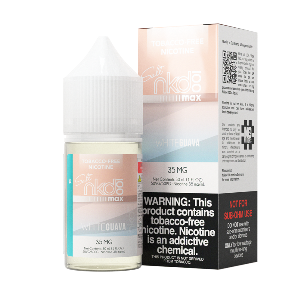 Naked White Guava Ice Salt Likit Beyaz guava aromalı serinletici buz etkili uygun fiyatlı salt nikotin likiti.