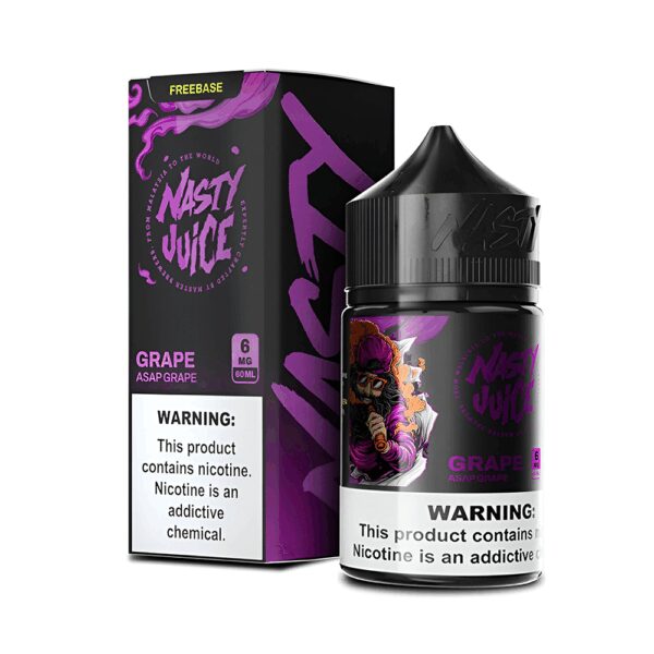 Nasty Asap Grape Ice likit, üzüm aroması ve buz serinliğiyle uygun fiyatlı bir salt nikotin seçeneğidir.