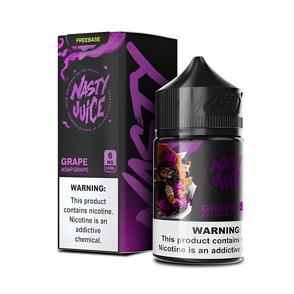 Nasty Asap Grape Ice Likit Nasty Asap Grape Ice likit, üzüm aroması ve buz serinliğiyle uygun fiyatlı bir salt nikotin seçeneğidir.