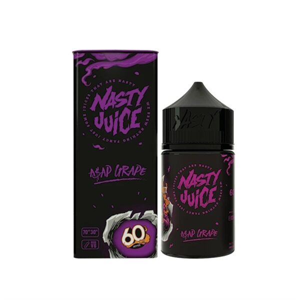 Uygun fiyatlı Nasty Asap Grape Likit, yoğun üzüm aromasıyla premium salt nikotin e-sıvı deneyimi sunar.