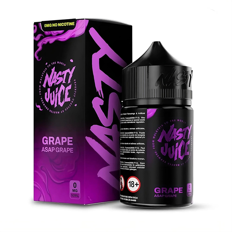 Nasty Asap Grape Pomegranate Likit Uygun fiyatlı Nasty Asap Grape Pomegranate likiti, salt nikotin ile yoğun üzüm ve nar lezzetini birleştirir.