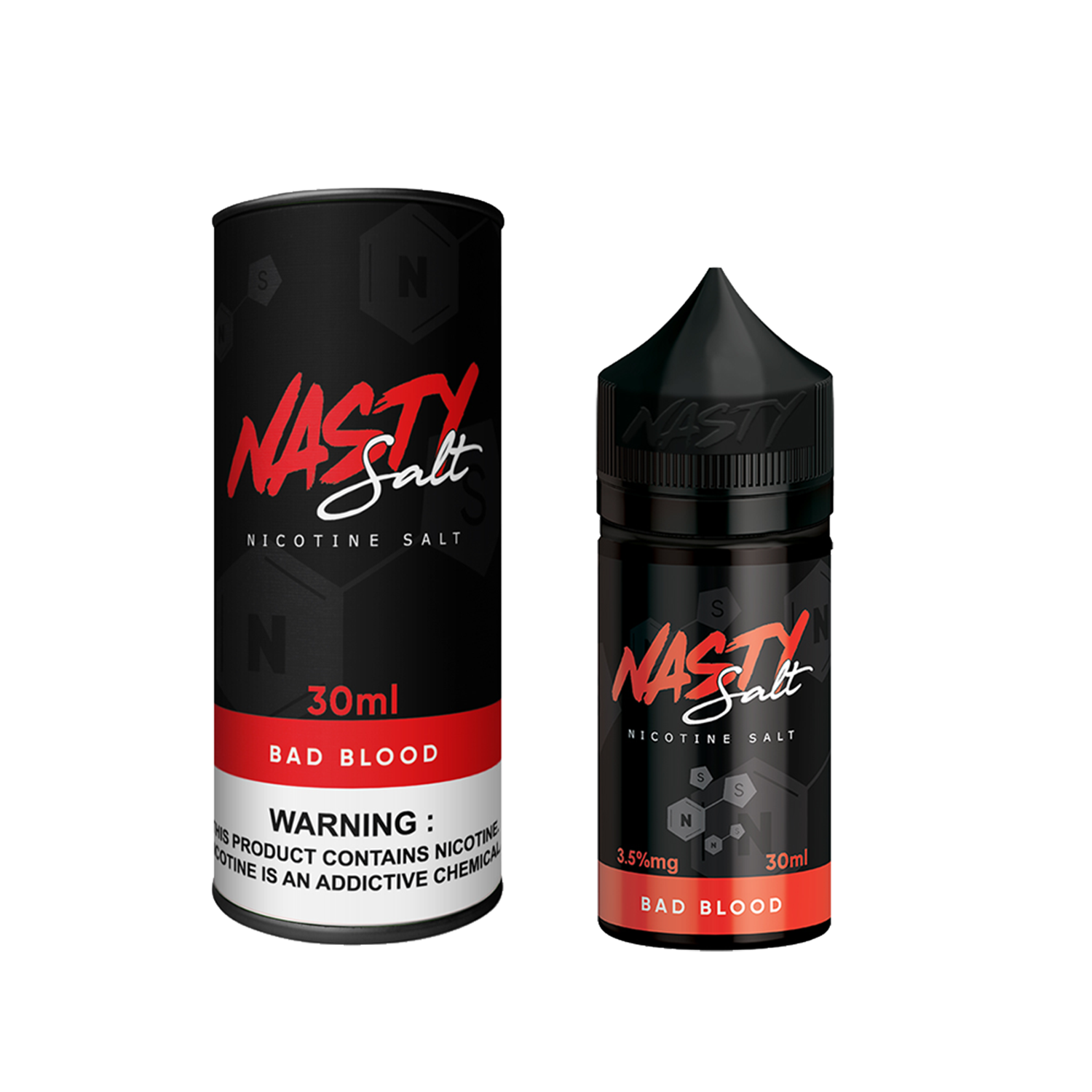 Nasty Bad Blood 30ML Yoğun Nar Çilek Uygun fiyatlı Nasty Bad Blood 30ML likit, yoğun nar ve çilek aromalarıyla salt nikotin sunar.