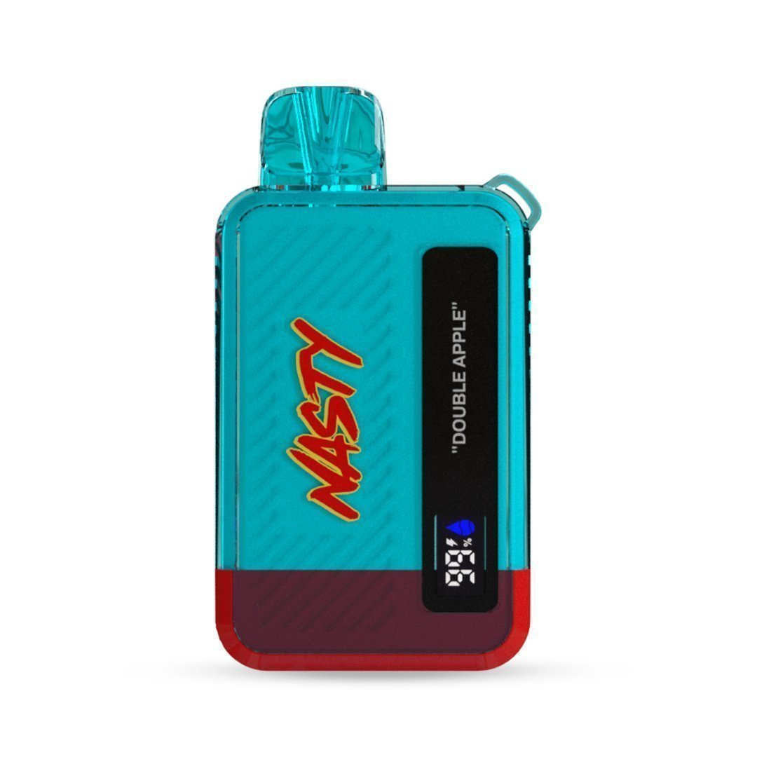 Nasty Bar 10000 Double Apple Nasty Bar 10000 Double Apple kullan at vape, yoğun elma aroması ve 10000 pufluk kapasiteyle uygun fiyatlı bir salt nikotin çözümüdür.
