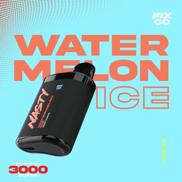 Uygun fiyatlı karpuz buz ferahlığı sunan 3000 nefeslik pratik salt nikotin kullan-at vape bar.