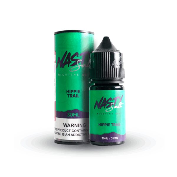 Yoğun meyve lezzeti ve güçlü salt nikotin ile uygun fiyatlı Nasty Hippie Trail 30ml e-likit.