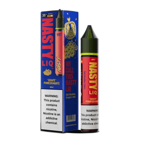 Üzüm ve nar aromalarıyla yoğun buhar keyfi sunan uygun fiyatlı salt nikotin likiti.