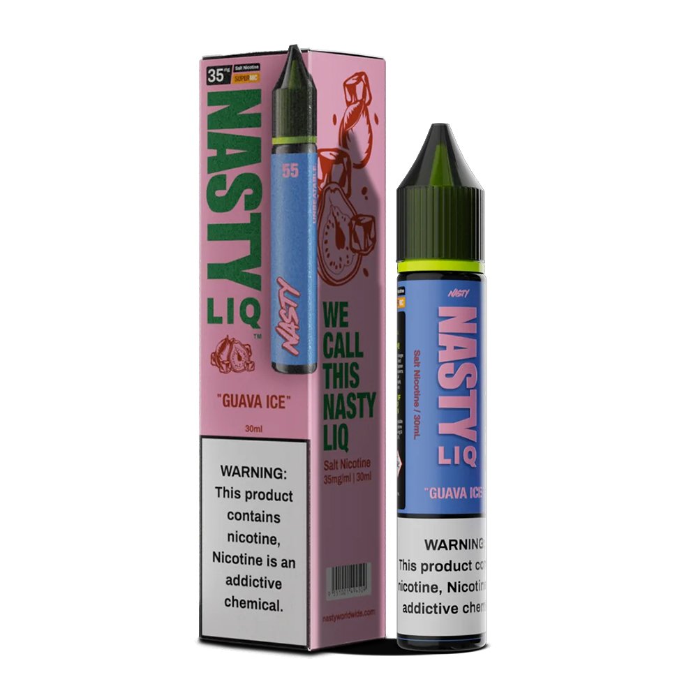 Nasty Liq Guava Ice Salt Likit Ferah guava tadı ve serinletici buz etkisi sunan bu salt nikotin likit, pod cihazlar için uygun fiyatlı bir seçenektir.